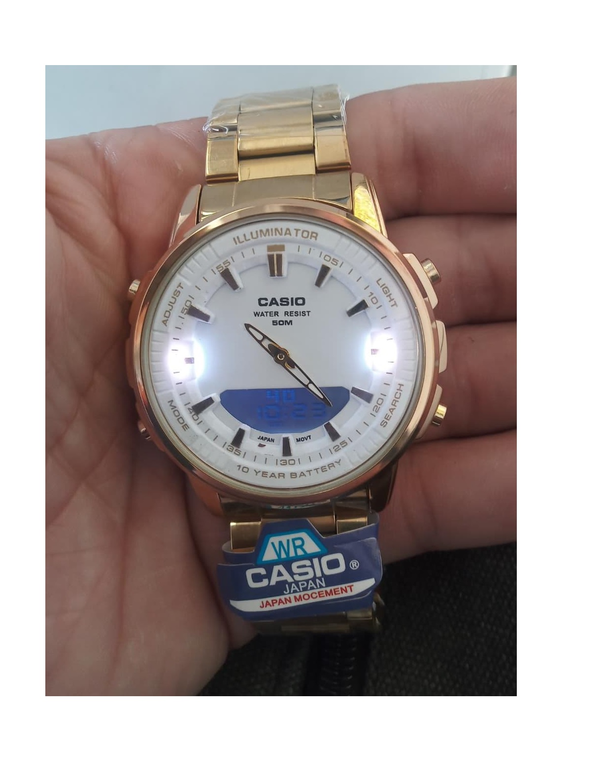 Reloj Casio dorado/plateado